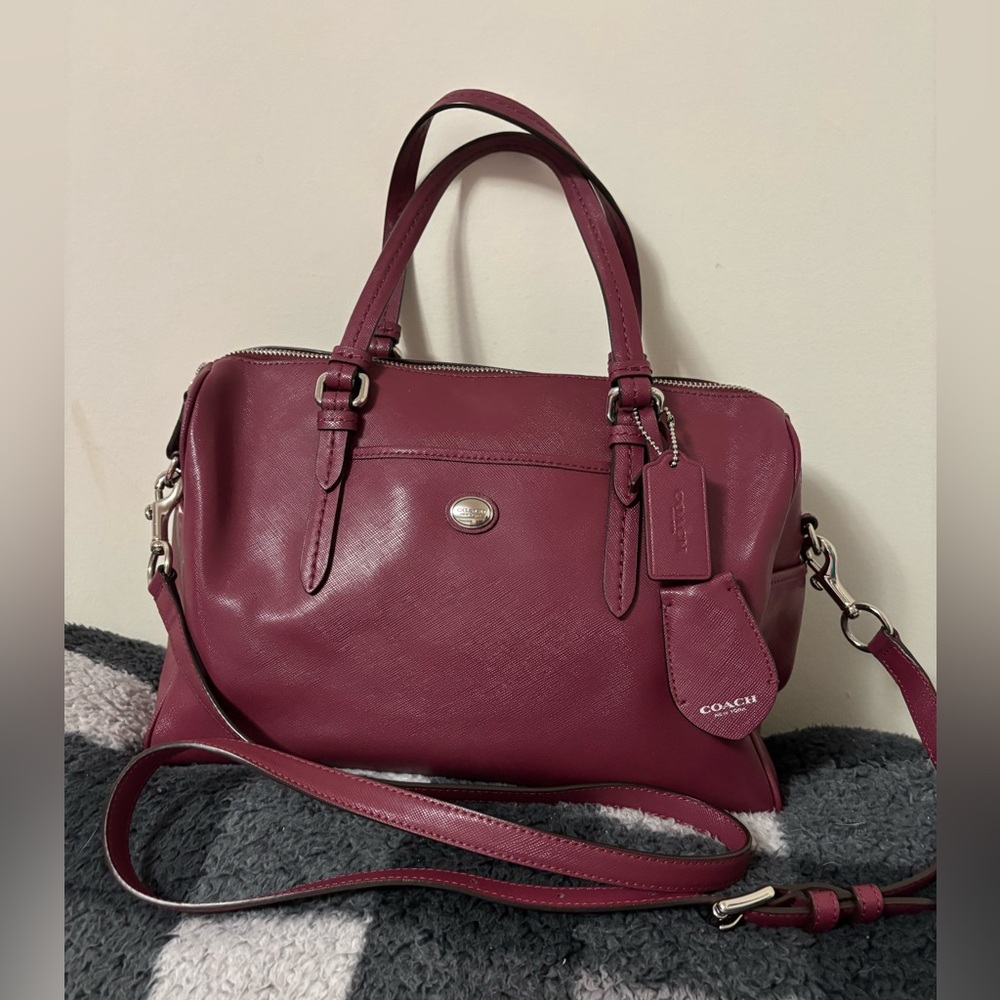 Coach Merlot crossbody bag